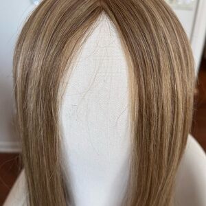 Brand new Jon Renau Human Hair 18” “Top Full” topper in the color English Toffee